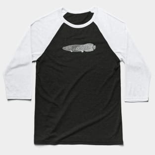 Arapaima - detailed hand drawn fish lover's design Baseball T-Shirt